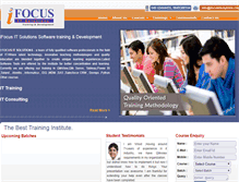 Tablet Screenshot of ifocusitsolutions.com